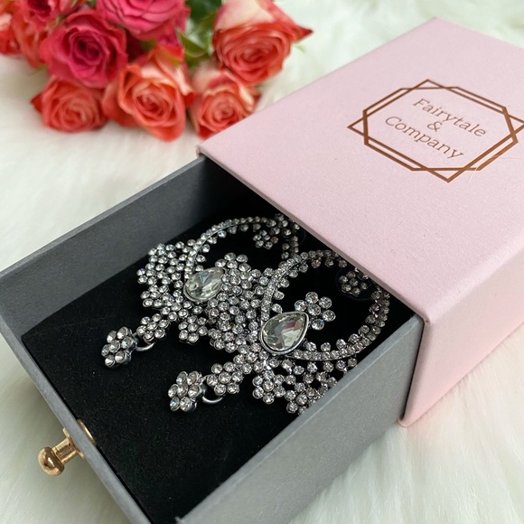 Fairytale & Company Jewelry - “Ava” Crystal rhinestone earrings wedding
